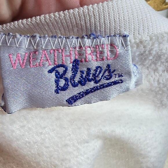 Vintage Western Style Lace and Fringe Batwing Sweater by Weathered Blues - Picture 6 of 6